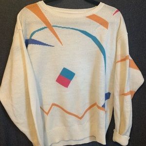 Vintage 80s lite sweater 🌈